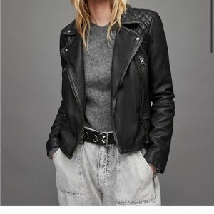 All Saints NWT leather jacket size 4